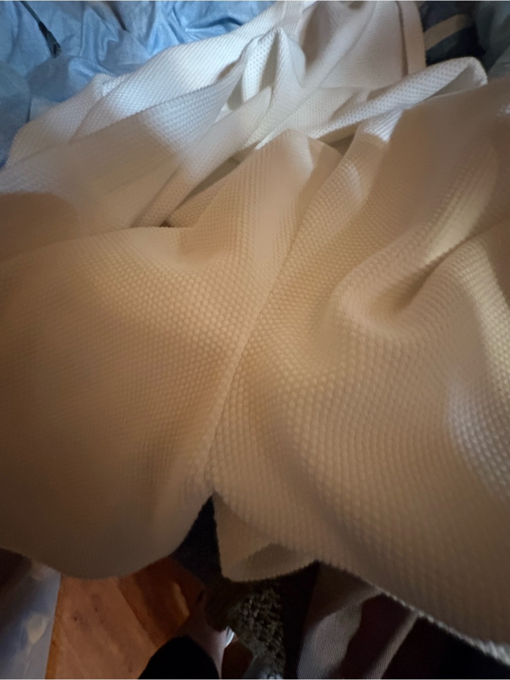 Women's White Knit Tie-Side Skirt - Picture 7 of 7
